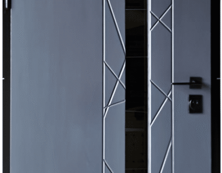 LAUKO DURYS IMPREK9 SU STIKLU GRAFITAS